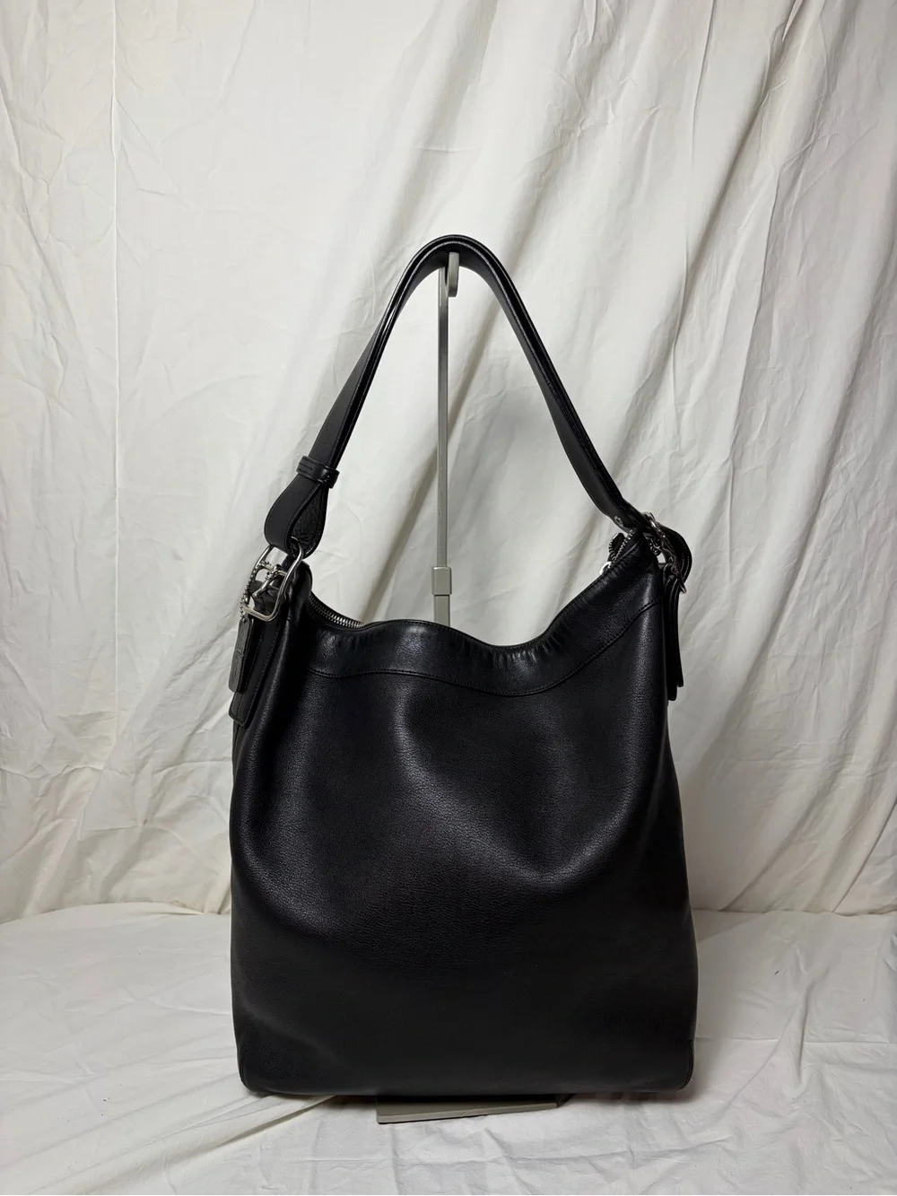 Coach 9177 Black Leather Hobo Shoulder Bag | Classic Vintage Coach